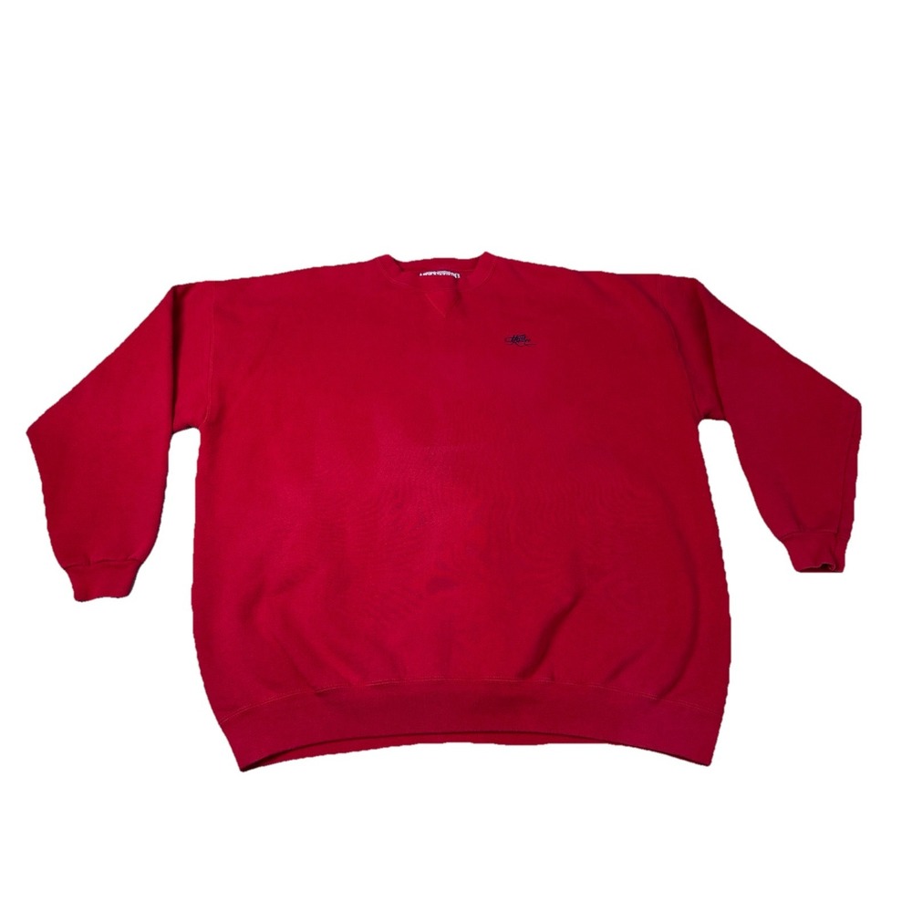 Hill's Resort‎ Sweatshirt Santee XXL Heavyweight Red Vintage Long Sleeve
